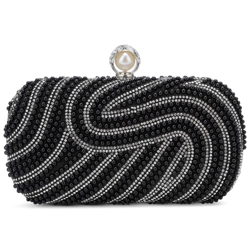 6399 Pearl Clutch Evening Bags Wedding Bridal Beaded Purses Small